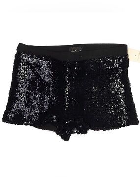 NWT Twelve by Twelve Black Sequin Shorts Size L Party Holiday